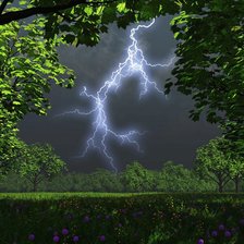 Схема вышивки «гроза»