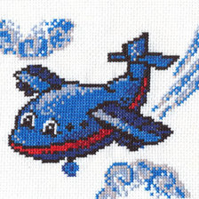 Схема вышивки «детский самолетик»