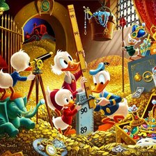 Схема вышивки «Утинные истории»