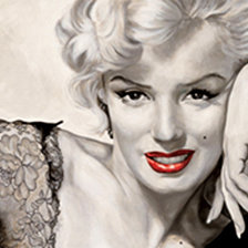 Схема вышивки «мерлин монро»