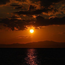 Схема вышивки «закат»