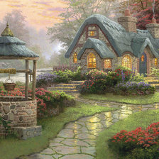 Схема вышивки «уютный домик»