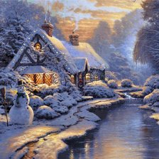 Схема вышивки «зимняя сказка»