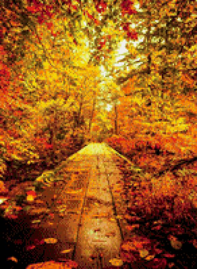 золотая осень - пейзаж, природа, осень - предпросмотр