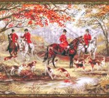 Схема вышивки «охота на лис»