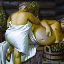 Схема вышивки «В бане»