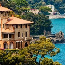 Схема вышивки «Итальянский домик»