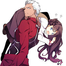 Схема вышивки «Арчер и Тосака»