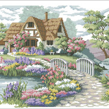 Схема вышивки «дорога к дому»
