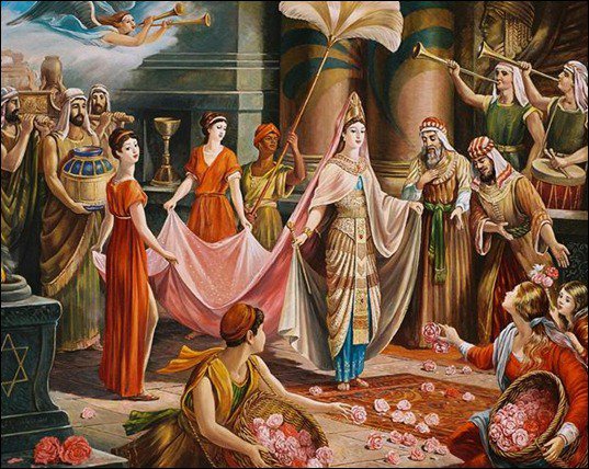 царица савская - картина, девушка - оригинал