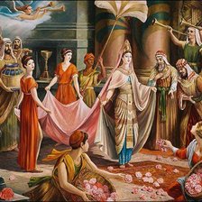 Схема вышивки «царица савская»