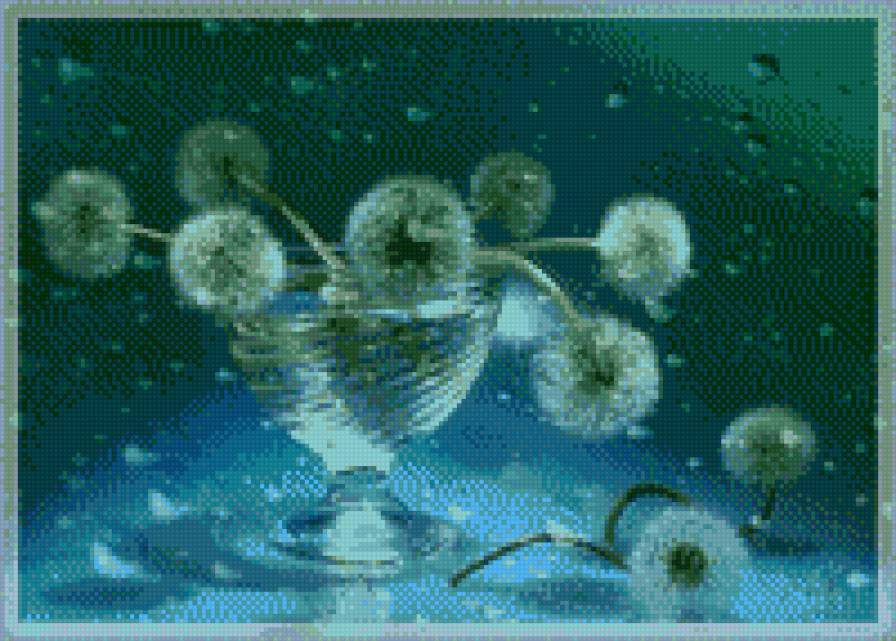 цветы, стекло - предпросмотр