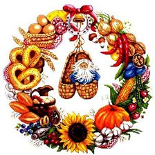 Схема вышивки «Венок достатка и изобилия»