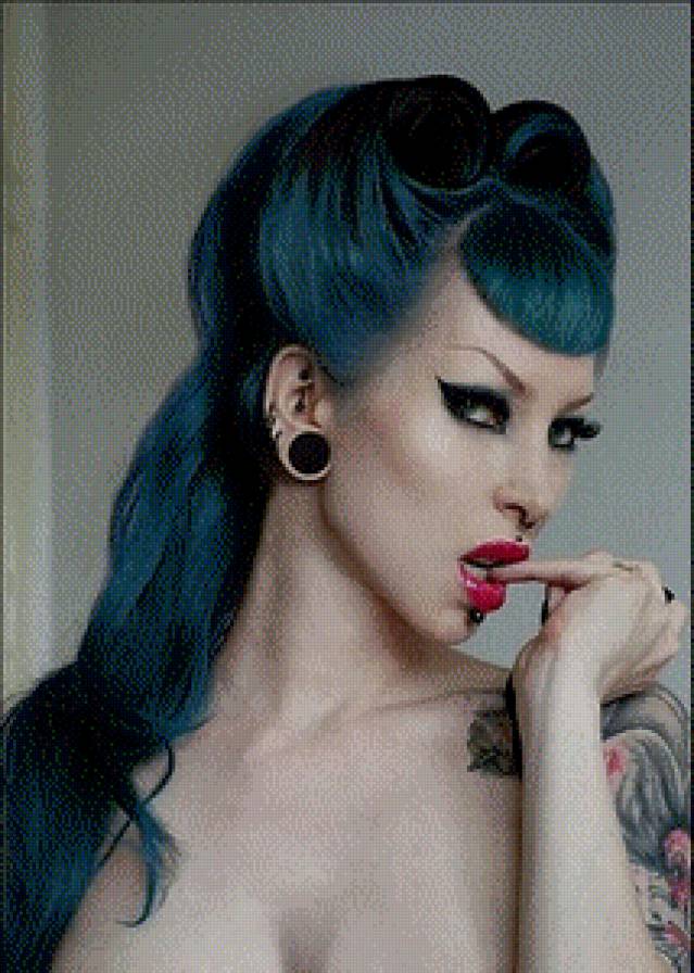 Красавица - тату, татуировка, девушка, люди, красивая - предпросмотр