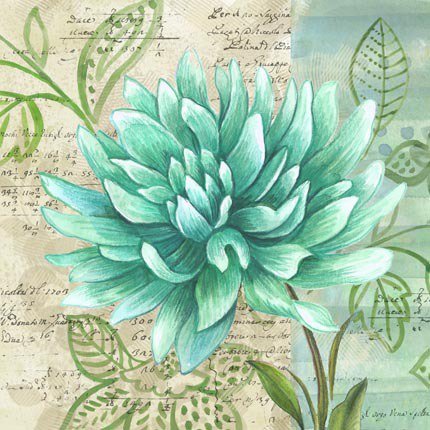 изумруд - цветы - оригинал