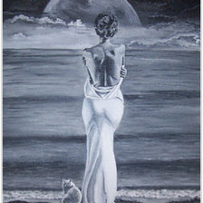 Схема вышивки «Девушка»