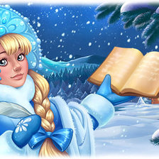 Схема вышивки «Снегурочка»