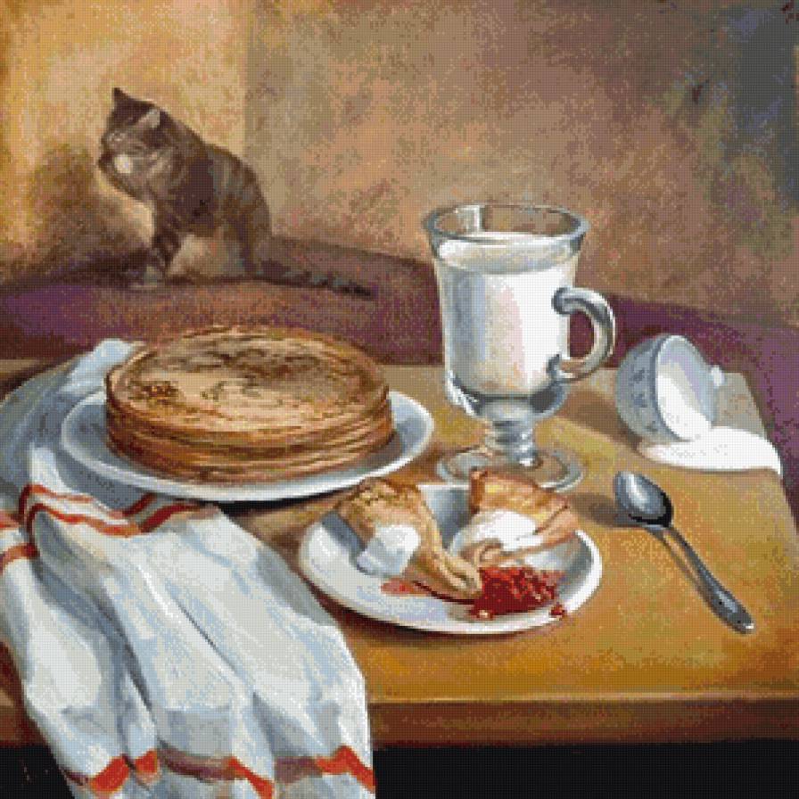 нашкодил - котики, кот, натюрморт, коты - предпросмотр