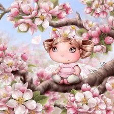 Схема вышивки «весенняя феечка 2»