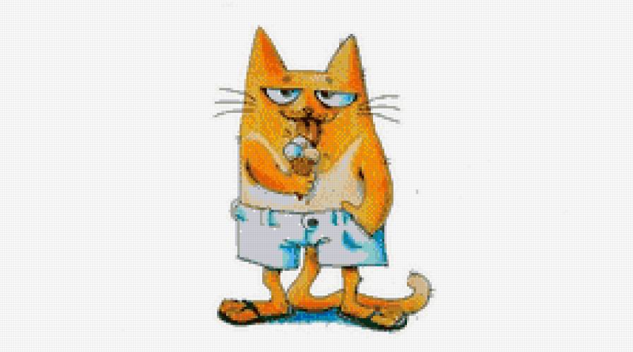 кот сладкоешка - животные, интересные коты., коты - предпросмотр