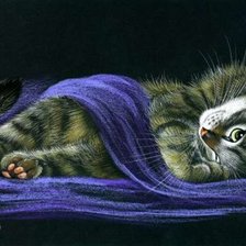 Схема вышивки «кошкин сон»