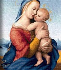 Схема вышивки «мать и детя1»