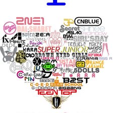 Схема вышивки «k-pop»