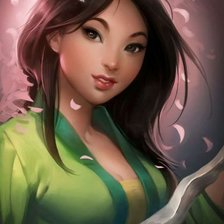 Схема вышивки «Мулан»