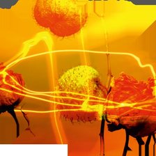 Схема вышивки «электрический букет»