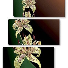 Схема вышивки «лилии 1»