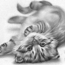 Схема вышивки «котенок»