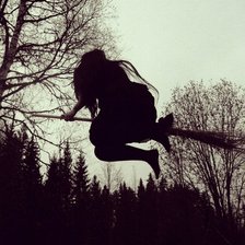 Схема вышивки «ведьма»