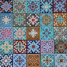 Схема вышивки «Узоры»