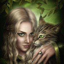 Схема вышивки «девушка»