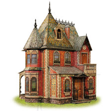 Схема вышивки «Домик»