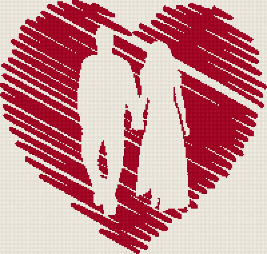 пара - люди, сердце, мужчина, женщина - предпросмотр