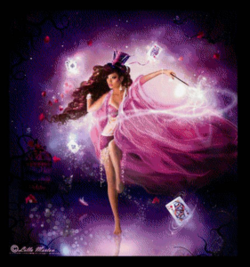 девушка с картами - женщины, девушки - предпросмотр