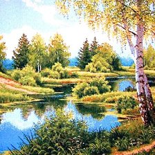 Схема вышивки «тишина»