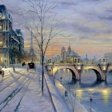 Схема вышивки «Зима»