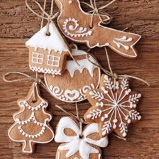 Схема вышивки «Печенье имбирное»