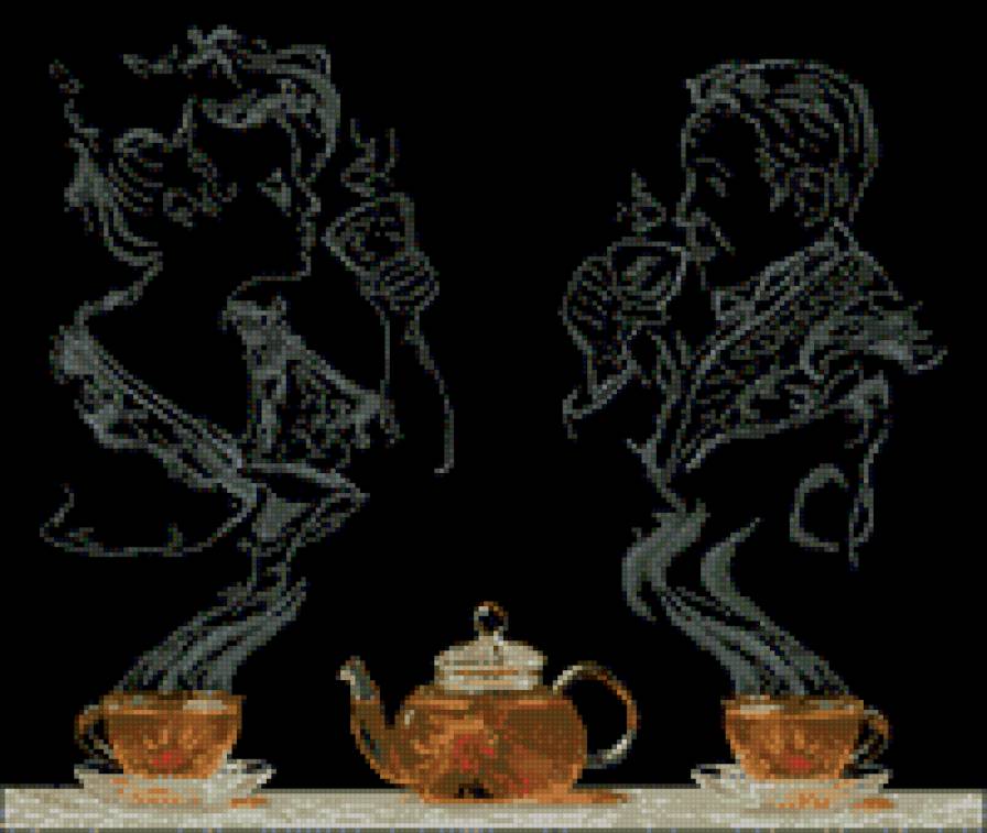 Чай для двоих - стекло., пары - предпросмотр