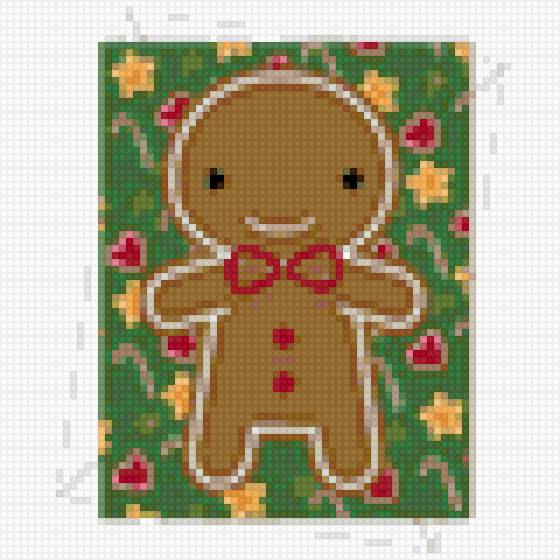 Gingerbread men - имбирное, имбирный пряник, печенье, человечек, новый год - предпросмотр
