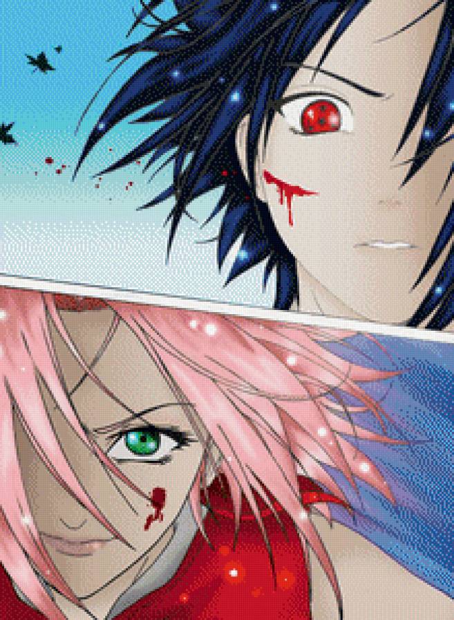 Саске и Сакура - аниме, наруто - предпросмотр