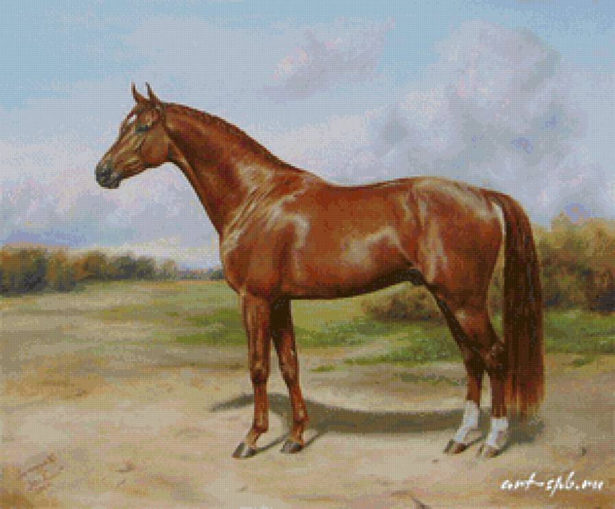 Худ. Ю.Дубинина Джаз Рубин. - животные, кони, лошади - предпросмотр