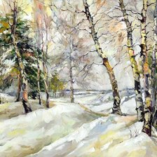 Схема вышивки «зимнее»