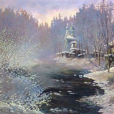 Схема вышивки «Церковь»