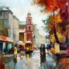 Схема вышивки «город»