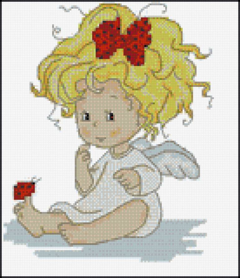 ангелок - дети, ангел, метрика - предпросмотр