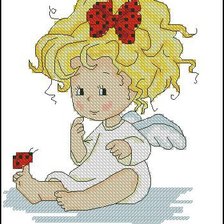 Схема вышивки «ангелок»