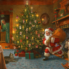 Схема вышивки «Новогодняя ночь»